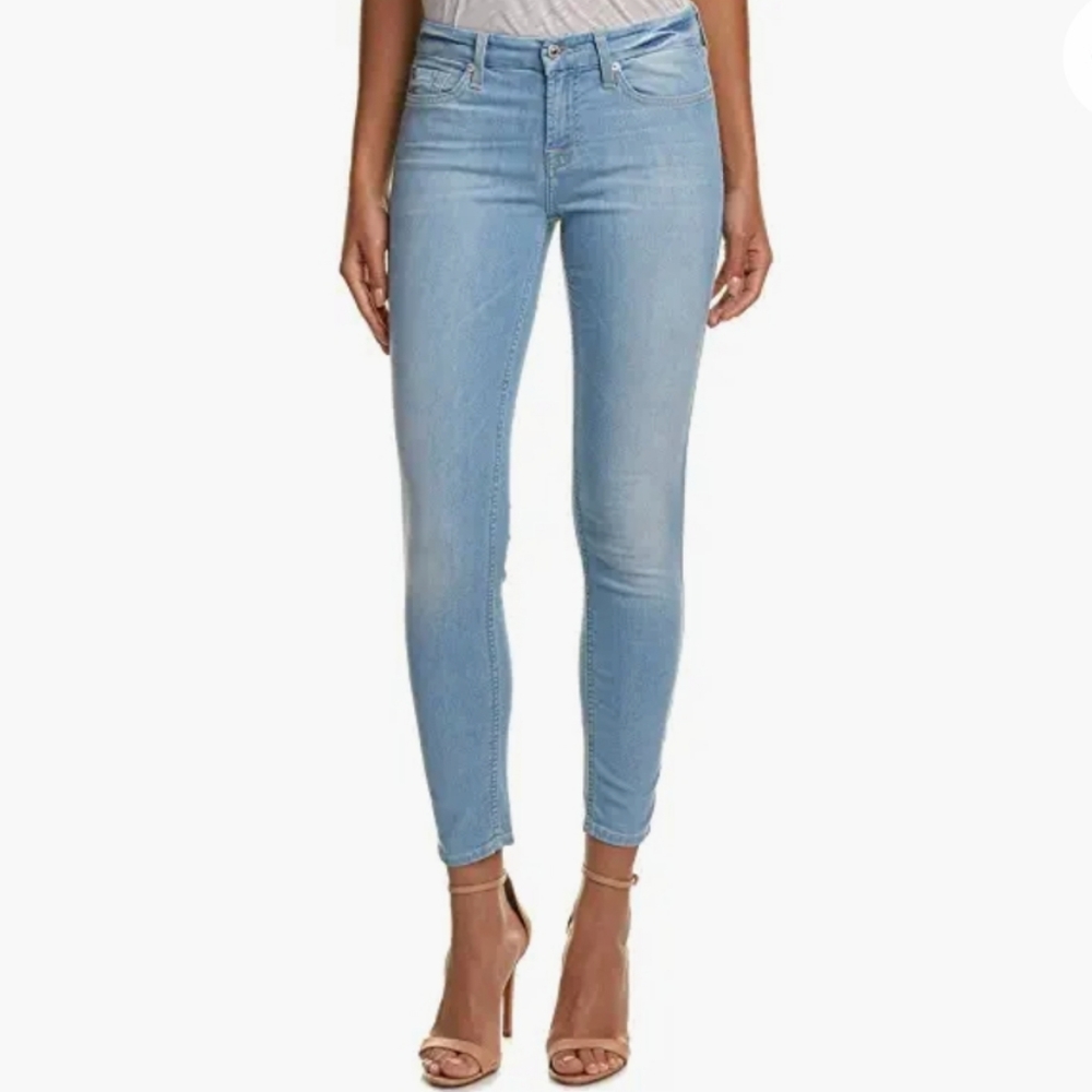 7 For All Mankind Cropped Skinny Jean size 28
